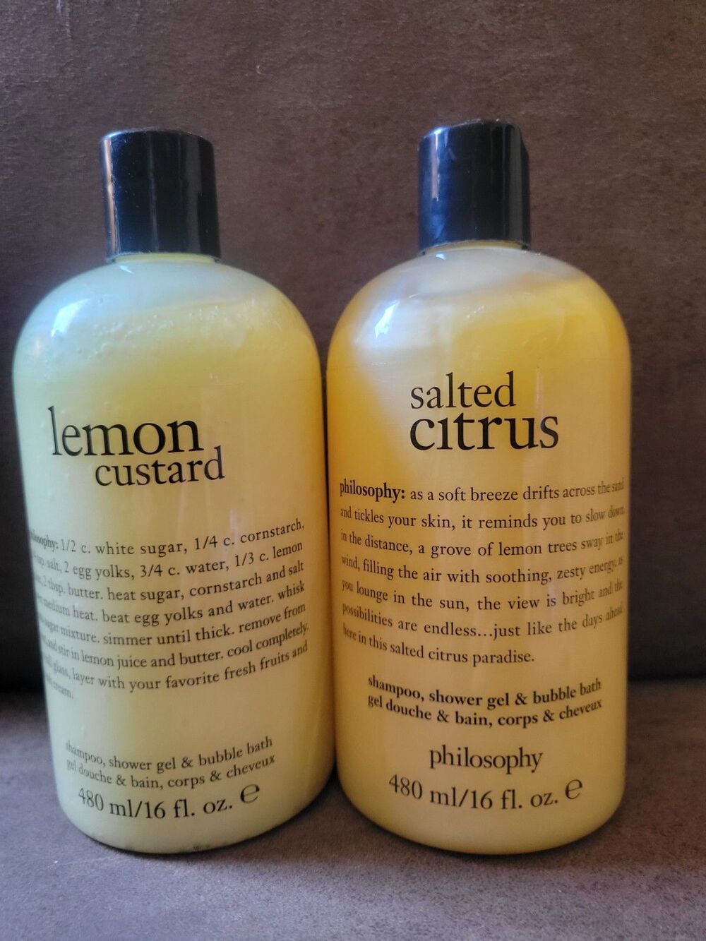 Philosophy Salted Citrus And Lemon Custard 16oz. Shower Gel